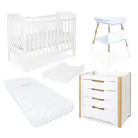 Babyhood Classic Curve 5 Pce Cot Package Deal