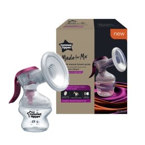 Tommee Tippee Made For Me Single Manual Breast Pump With Packaging