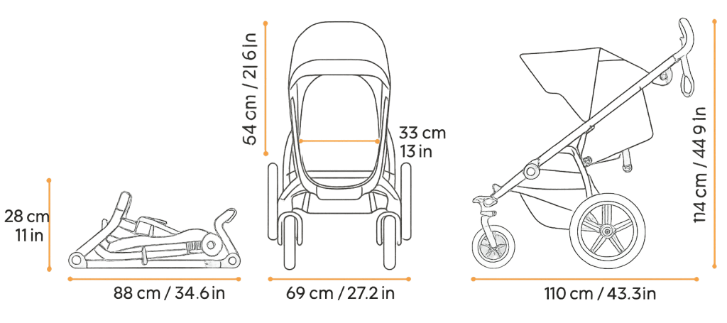 Thule Urban Glide 4 Dimensions