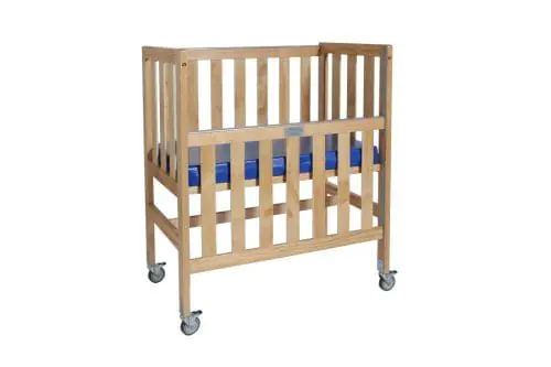 Sunbury Ergo Evacuation Cot Clear Natural Lacquer Drop Side Down
