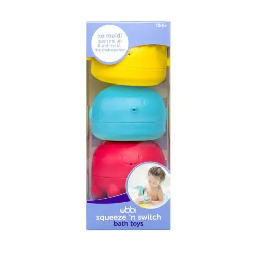 Ubbi Squeeze Bath Toys Packaging Ubbi Squeeze Bath Toys Packaging