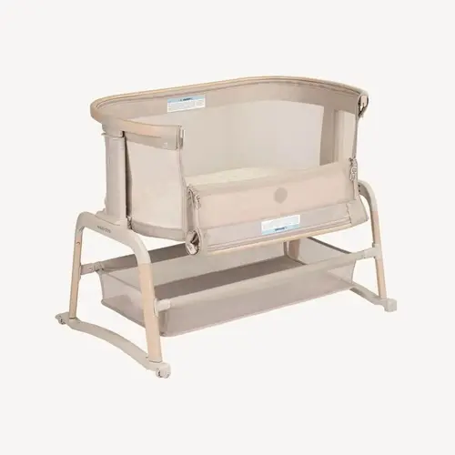 Maxi Cosi Iora Air Bedside Sleeper Angle With Side Down Maxi Cosi Iora Air Bedside Sleeper Angle With Side Down