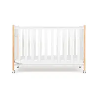 Grotime Lucas Compact Cot White Natural Front