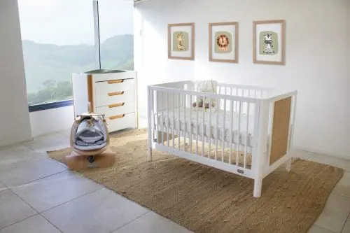Babyhood Aliya Rattan Cot White 1 Babyhood Aliya Rattan Cot White 1