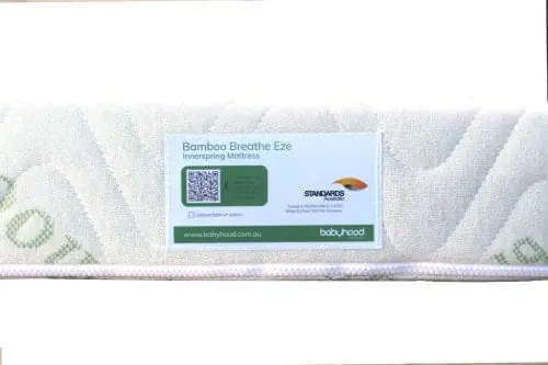 Bamboo Breathe Eze Innerspring Mattress Label Bamboo Breathe Eze Innerspring Mattress Label
