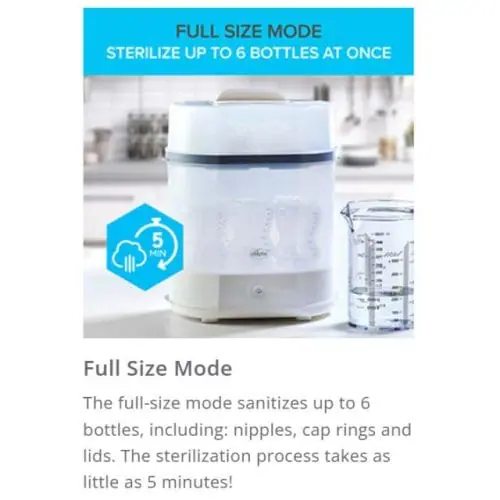 Chicco Sterilnatural 3 In1 Steriliser Full Size Chicco Sterilnatural 3 In1 Steriliser Full Size