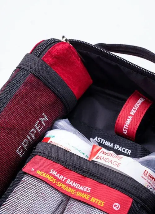 Survival Grab & Go First Aid Kit Closeup Survival Grab & Go First Aid Kit Closeup