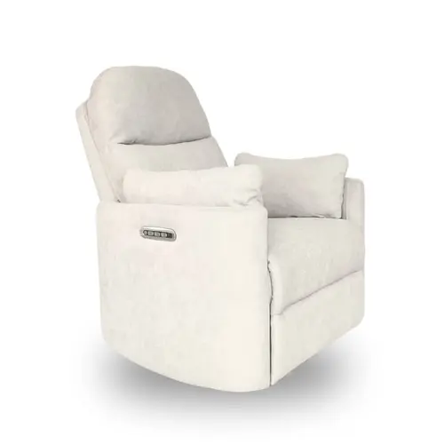 Babyhood Firenza Electric Feeding & Recliner Glider Chair Ivory 1 Babyhood Firenza Electric Feeding & Recliner Glider Chair Ivory 1