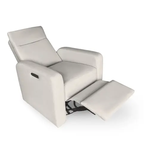 Babyhood Roma Electric Feeding Glider Chair Latte Foot Rest Babyhood Roma Electric Feeding Glider Chair Latte Foot Rest