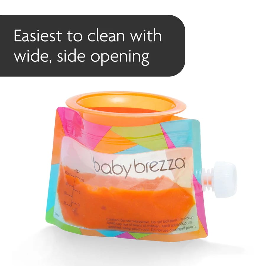 Baby Brezza Reusable Food Pouches Easy To Clean