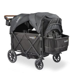 Larktale Caravan Quad Stroller Wagon Byron Black Side View005