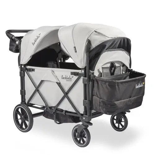 Larktale Caravan Quad Stroller Wagon Byron Black Side View023 Larktale Caravan Quad Stroller Wagon Byron Black Side View023