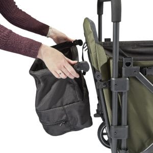 Larktale Caravan Quad Stroller Wagon Byron Black Side View026