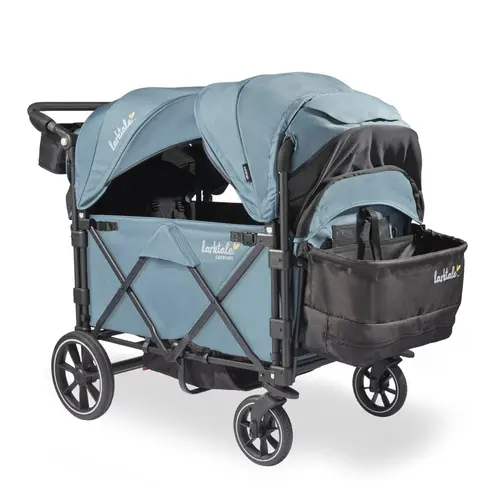 Larktale Caravan Quad Stroller Wagon Byron Black Side View045 Larktale Caravan Quad Stroller Wagon Byron Black Side View045