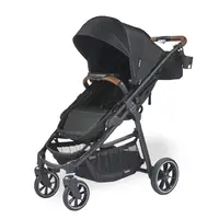 Larktale Crossover V2 Strollerwagon Byron Black Hero Left Stroller Mode