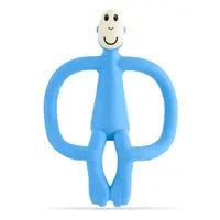Matchstick Monkey Teething Toy And Gel Applicator Light Blue Matchstick Monkey Teething Toy And Gel Applicator Light Blue