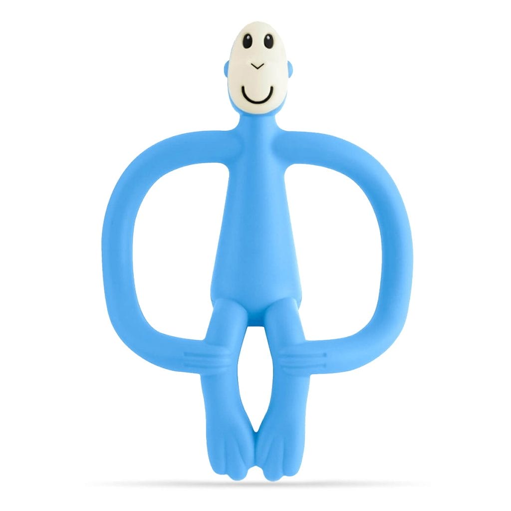 Matchstick Monkey Teething Toy And Gel Applicator Light Blue