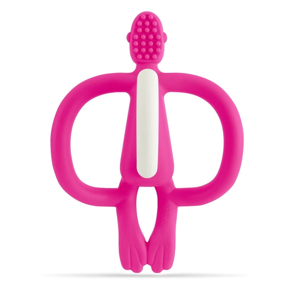 Matchstick Monkey Teething Toy And Gel Applicator Pink (3)