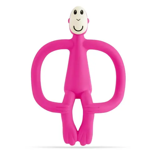 Matchstick Monkey Teething Toy And Gel Applicator Pink Matchstick Monkey Teething Toy And Gel Applicator Pink