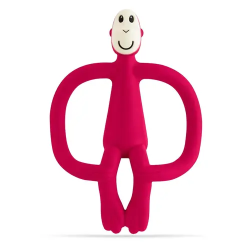 Matchstick Monkey Teething Toy And Gel Applicator Rubine Matchstick Monkey Teething Toy And Gel Applicator Rubine