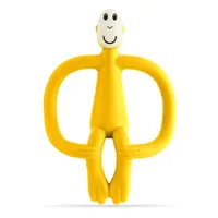 Matchstick Monkey Teething Toy And Gel Applicator Yellow Matchstick Monkey Teething Toy And Gel Applicator Yellow
