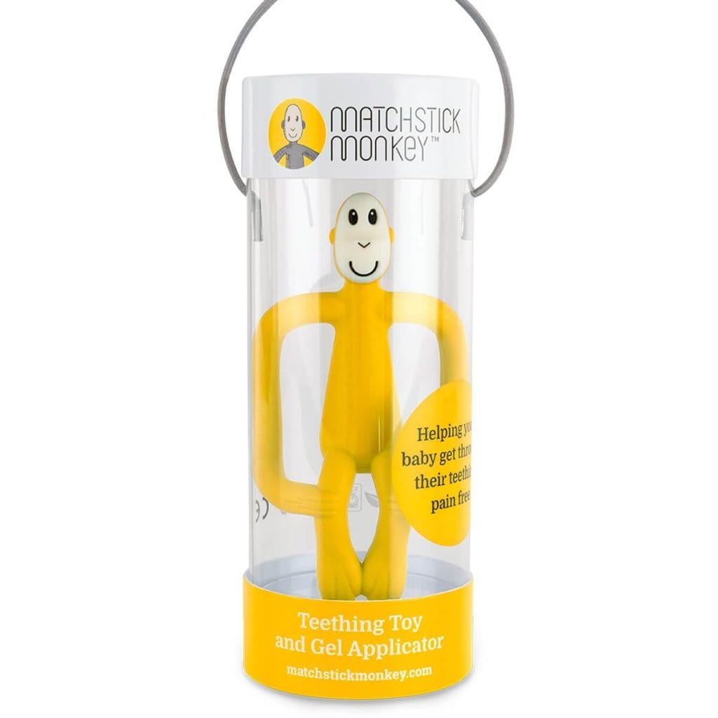 Matchstick Monkey Teething Toy And Gel Applicator Yellow (4)