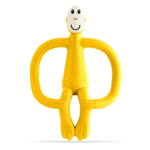 Matchstick Monkey Teething Toy And Gel Applicator Yellow Matchstick Monkey Teething Toy And Gel Applicator Yellow
