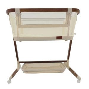 Babystudio Dream Glider Wood Grain Bassinet Front View