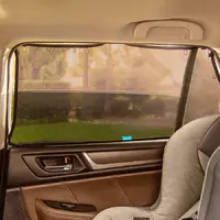 Magnetic Stretch To Fit Sun Shade On Window 2
