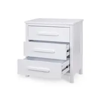 Grotime 3 Drawer Chest White Drawers Open