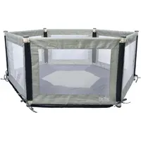 Tikktokk Pokano Fabric Hexagonal Playpen & Mat Grey Tikktokk Pokano Fabric Hexagonal Playpen & Mat Grey