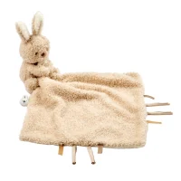 Nattou Teddy Baby Comfort Blanket With Cuddle Toy Doudou Bunny