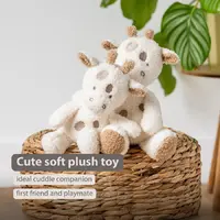 Nattou Teddy Baby Plush Giraffe 25cm Off White Features
