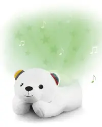 Zazu Polly The Polar Bear With Star Projections Front