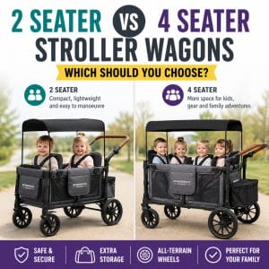 2 Seater vs 4 Seater Stroller Wagons – Which Should You Choose?