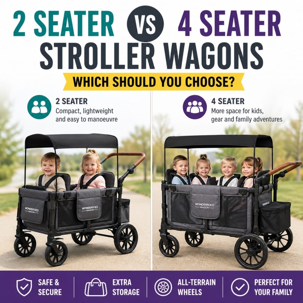 2 Seater Vs 4 Seater Stroller Wagons