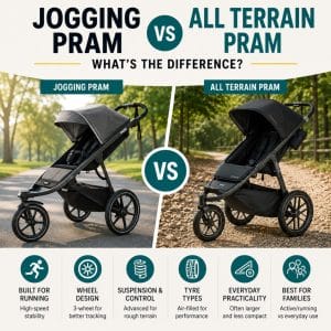 Jogging Pram vs All Terrain Pram: What’s the Difference?