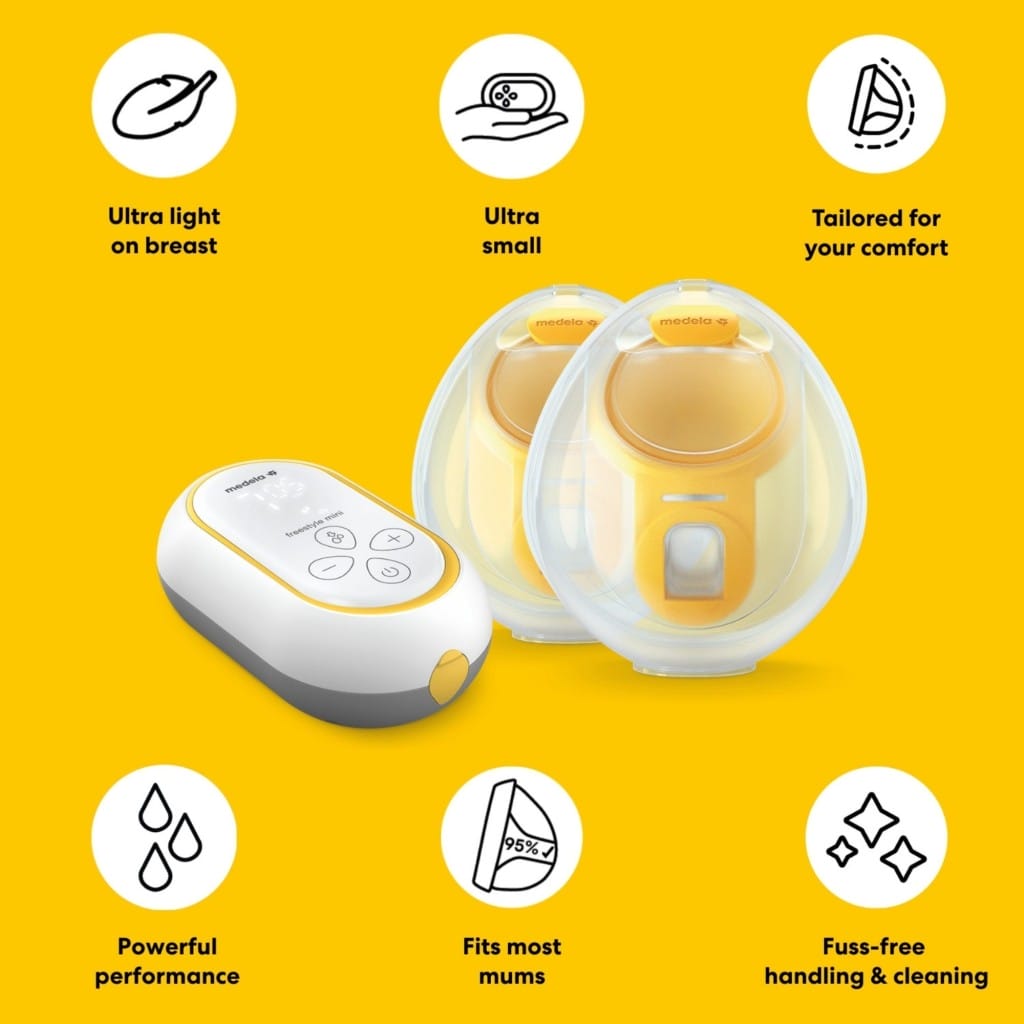 Medela Freestyle Mini Hands Free Single Electric Breast Pump Features