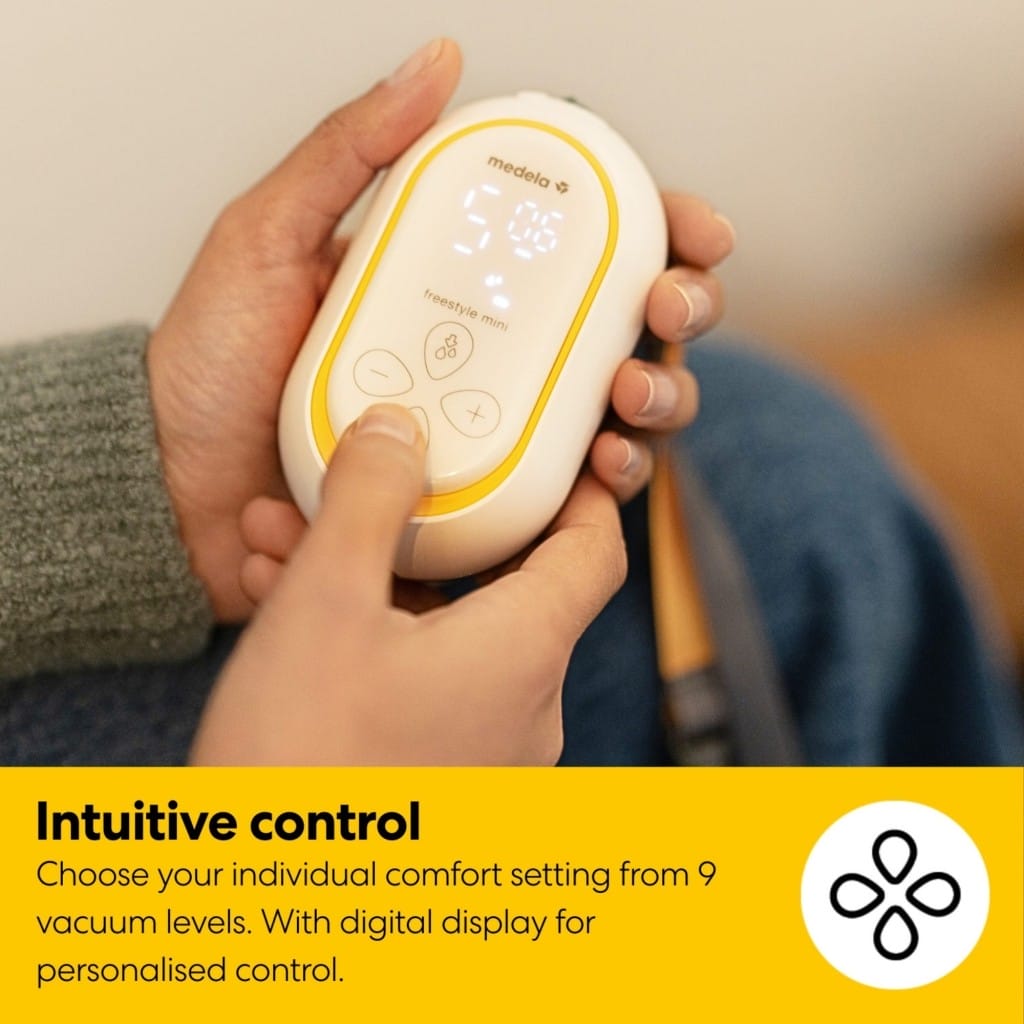 Medela Freestyle Mini Hands Free Single Electric Breast Pump Intuitive Control