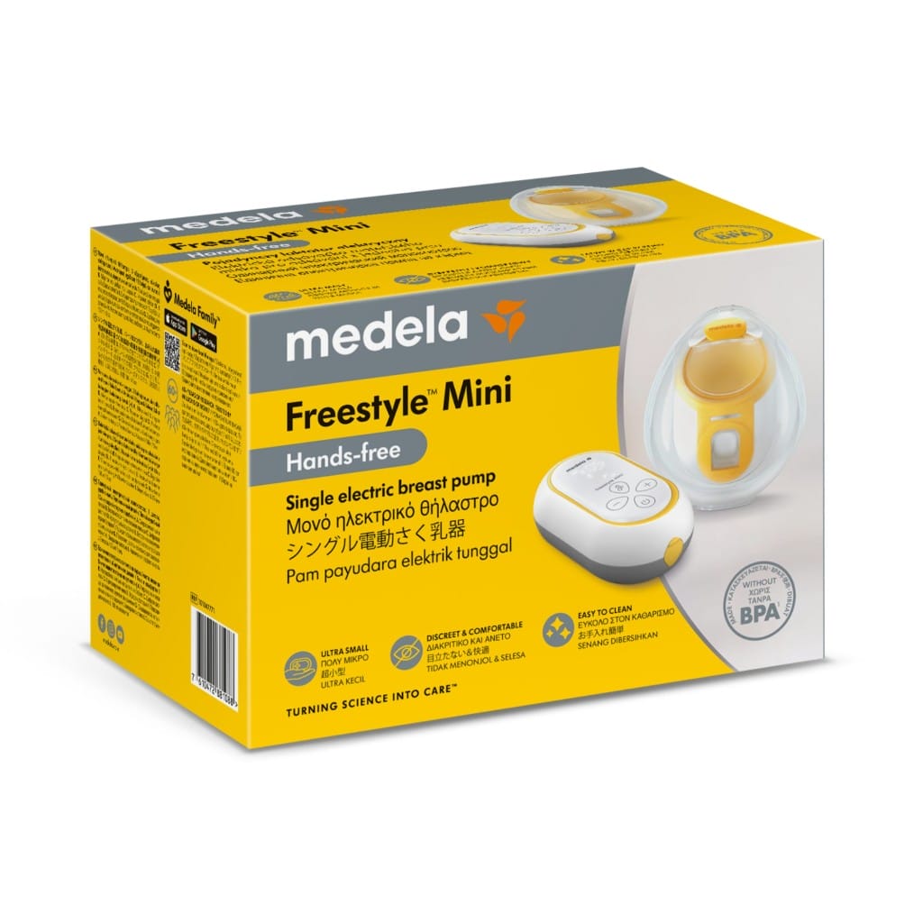 Medela Freestyle Mini Hands Free Single Electric Breast Pump Packaging