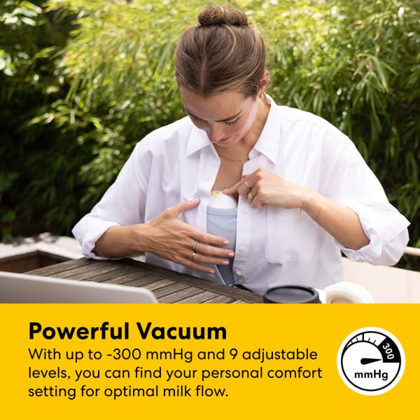 Medela Motion Inbra Wearable Breast Pump Single Electric Powerful Vacuum
