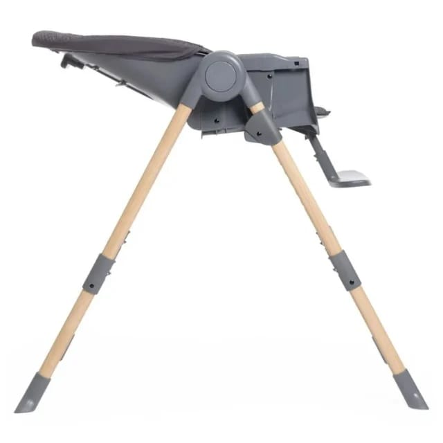 Chicco Polly Essential High Chair Coal Side Reclined