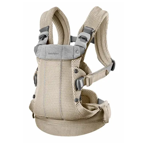 Babybjorne Baby Carrier Harmony Gray Beige 3d Mesh