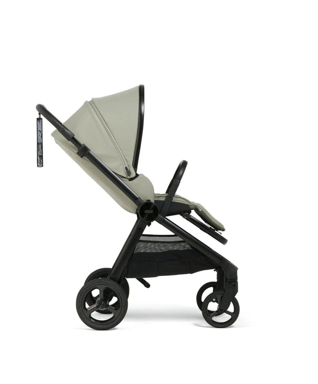 Mamas Papas Vardo Pram Seat & Frame Sage Canopy Reclined