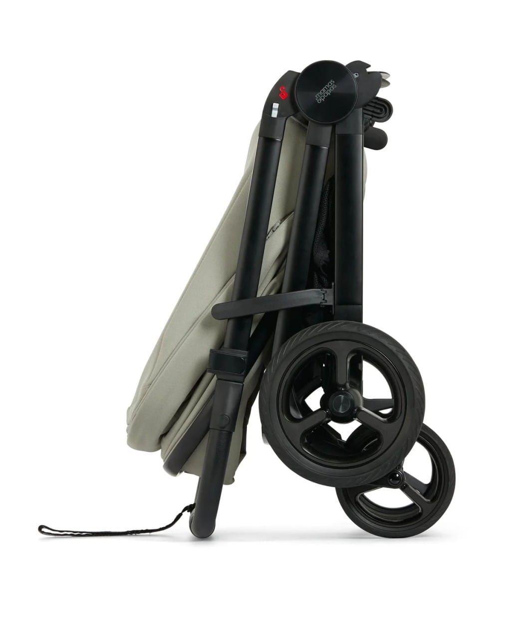 Mamas Papas Vardo Pram Seat & Frame Sage Folded