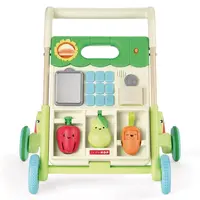 Skip Hop Farmstand Activity Walker Front View Skip Hop Farmstand five-in-one activity walker viewed from the front