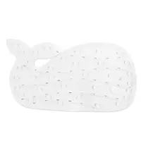 Skip Hop Moby Bath Mat White Suction Cup Underside Underside of the white Moby bath mat showing its suction cups