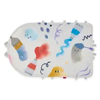 Skip Hop Painted Dreams Illustrated Playmat Painted Dreams playmat showing colourful paint splashes, brush and pencil illustrations