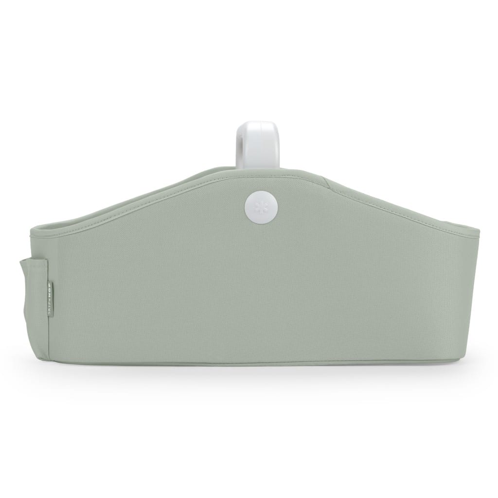 Side view of the Sage Skip Hop nappy caddy and handle