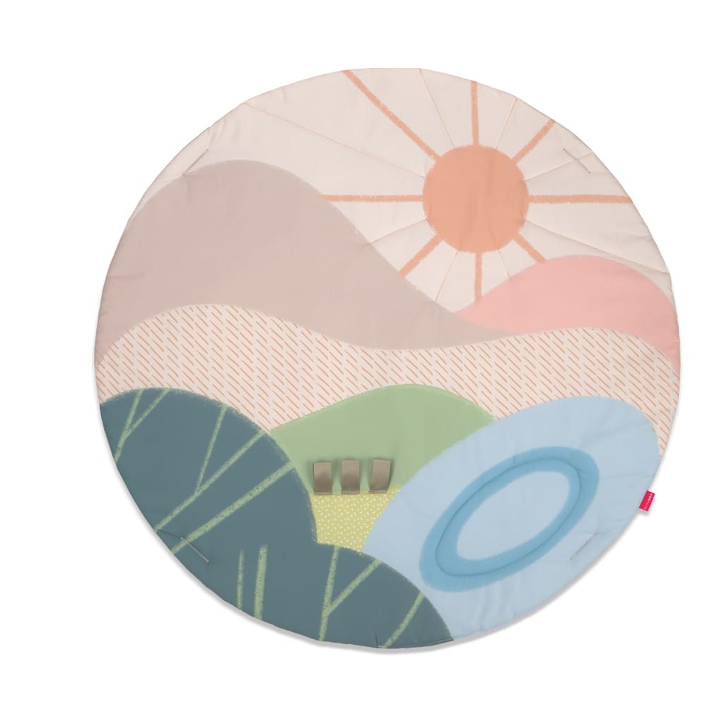 Skip Hop Savannah Sunset Activity Gym Playmat Overhead View